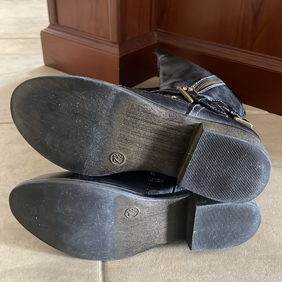 Boots Mossimo Kayce black full zip inside 7.5 - Picture 7 of 11